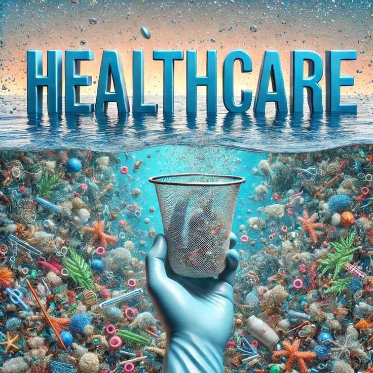 Visual ini menyiratkan upaya memilah, membersihkan, dan menyelamatkan sistem kesehatan dari beban berlebih, ketidakefisienan, atau pendekatan yang kurang menyeluruh.